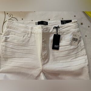 Kut from the Kloth White Women’s Jeans - Clean High-Rise Fit Size 14